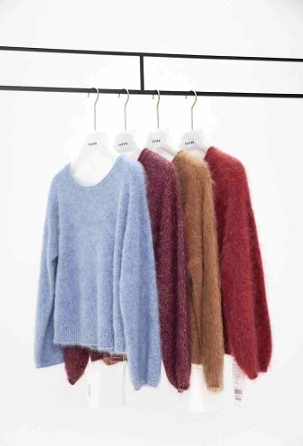 Rolled-Edge Crewneck Pullover
