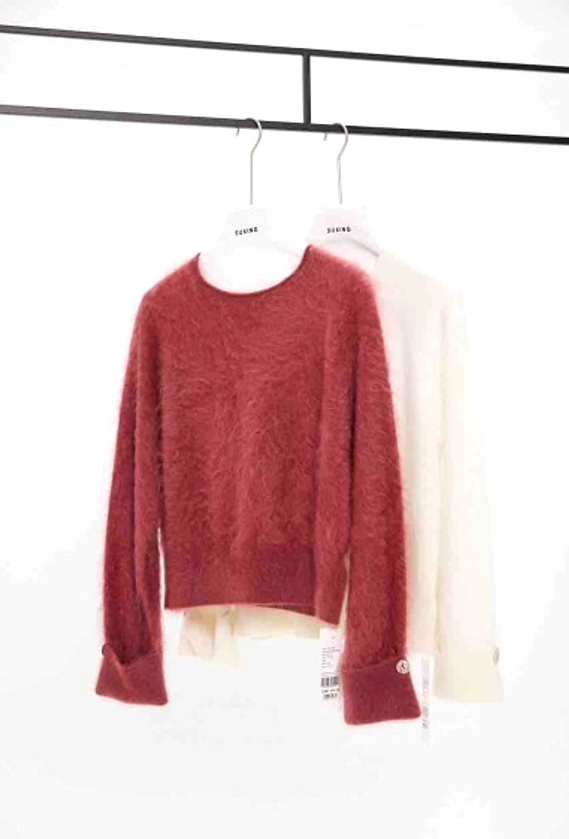 Cropped Raglan Crewneck Pullover