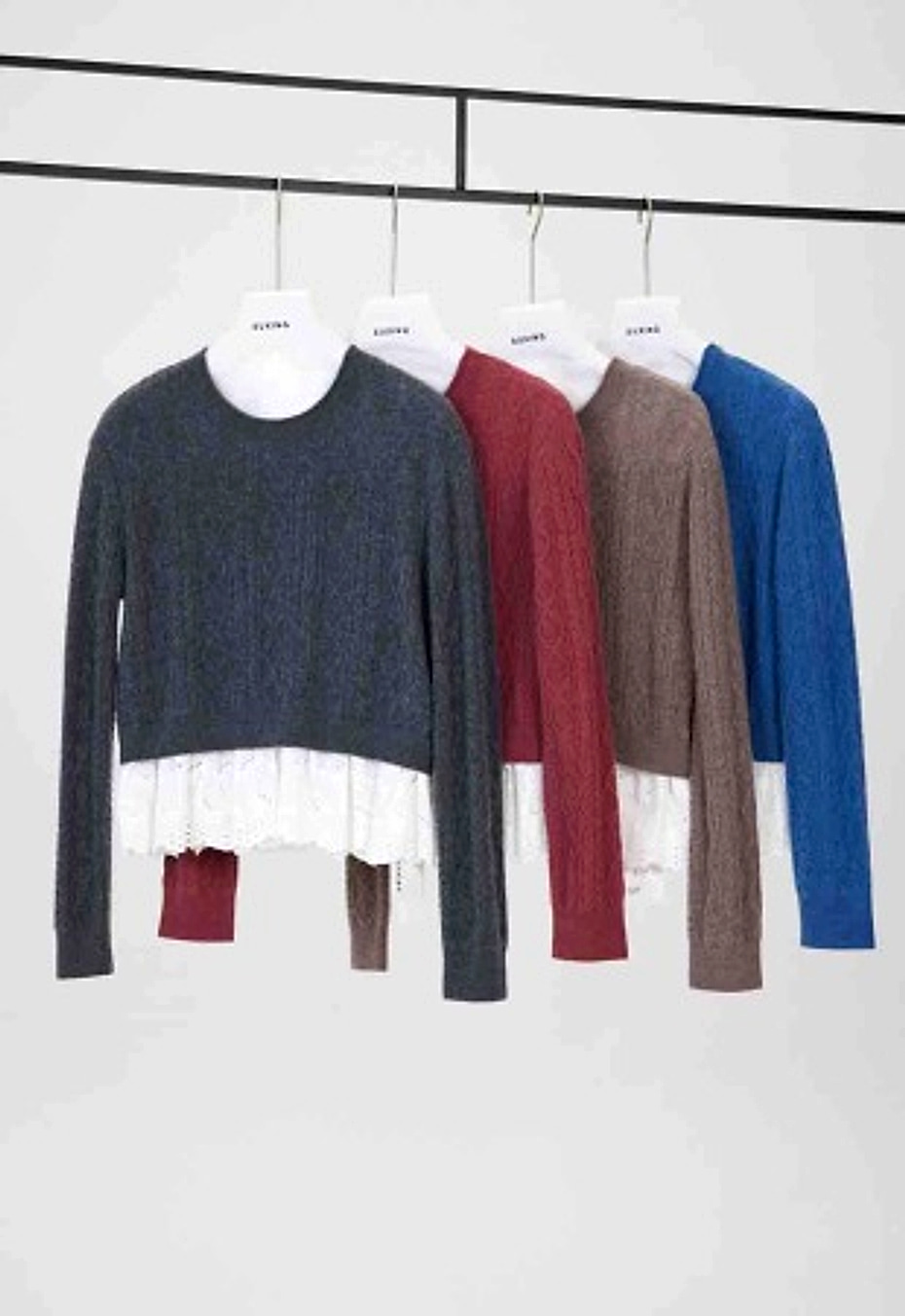 Vintage Cable Wave-Edge Pullover