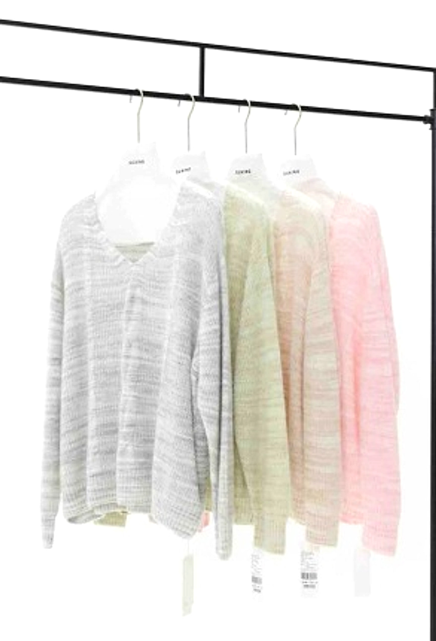 V-Neck Cable Pullover
